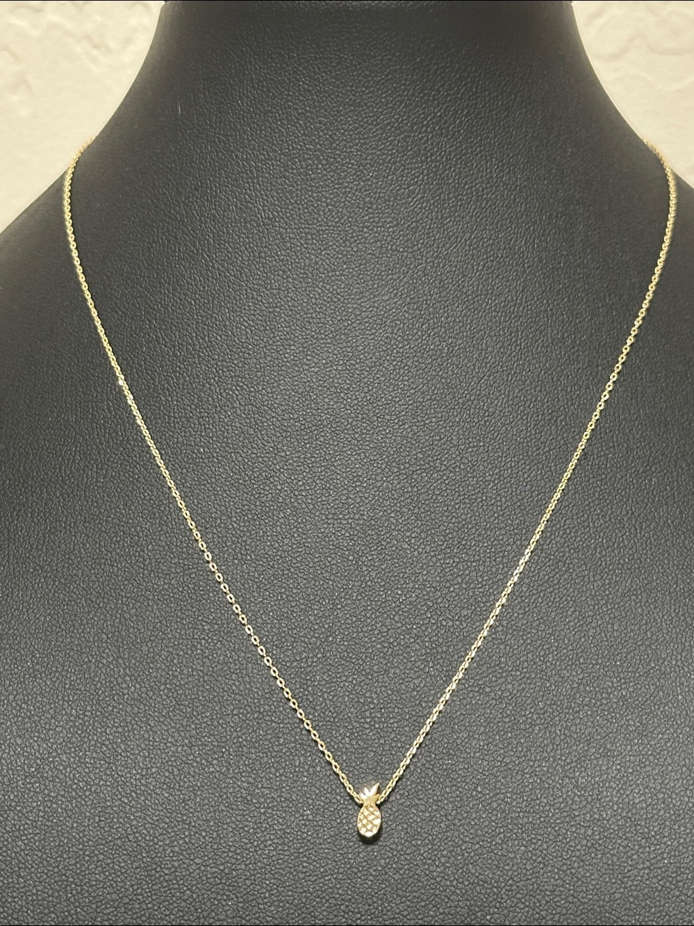 Bryan Anthonys “Stand Tall Stay Sweet” 14k Gold Plate Pineapple Necklace